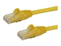 StarTech.com 10m CAT6 Ethernet Cable, 10 Gigabit Snagless RJ45 650MHz 100W PoE Patch Cord, CAT 6 10GbE UTP Network Cable w/Strain Relief, Yellow, Fluke Tested/Wiring is UL Certified/TIA - Category 6 - 24AWG (N6PATC10MYL) - Patchkabel - RJ-45 (han) til RJ-45 (han) - 10 m - CAT 6 - formet, knastfri - gul N6PATC10MYL