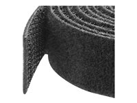StarTech.com 50ft. Hook and Loop Roll - Cut-to-Size Reusable Cable Ties - Bulk Industrial Wire Fastener Tape - Adjustable Fabric Wraps - Black (HKLP50) - Kabelbinderrulle - 15.24 m - for P/N: HKLP50BL, HKLP50GN, HKLP50RD, HKLP50YW HKLP50