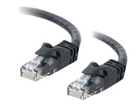 C2G Cat6 Booted Unshielded (UTP) Crossover Patch Cable - Krydskabel - RJ-45 (han) til RJ-45 (han) - 1 m - UTP - CAT 6 - formet, knastfri, strenget - sort 83540