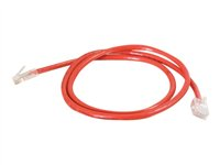 C2G Cat5e Non-Booted Unshielded (UTP) Network Crossover Patch Cable - Krydskabel - RJ-45 (han) til RJ-45 (han) - 5 m - UTP - CAT 5e - strenget, uniboot - rød 83336