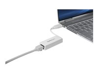 StarTech.com USB 3.0 to Gigabit Ethernet Network Adapter - 10/100/1000 NIC - USB to RJ45 LAN Adapter for PC Laptop or MacBook (USB31000SW) - Netværksadapter - USB 3.0 - Gigabit Ethernet - hvid USB31000SW