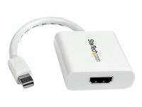 StarTech.com Mini DisplayPort® to HDMI® Video Adapter Converter 1920x1200 - White Mini DP to HDMI Adapter M/F (MDP2HDW) - Videoadapter - Mini DisplayPort han til HDMI hun - 17 cm - hvid MDP2HDW