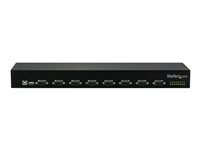 StarTech.com USB to Serial Hub - 8 Port - COM Port Retention - Rack Mount and Daisy Chainable - FTDI USB to RS232 Hub (ICUSB23208FD) - Seriel adapter - USB 2.0 - RS-232 x 8 - sort ICUSB23208FD