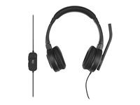 Kensington H1000 - Headset - på øret - kablet - USB-C - sort K83450WW