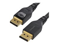 StarTech.com 13ft/4m VESA Certified DisplayPort 1.4 Cable, 8K 60Hz HBR3 HDR, Super UHD DisplayPort to DisplayPort Monitor Cord, Ultra HD 4K 120Hz DP 1.4 Video Cable M/M DP Connectors - DP 1.4 Latching Cable - DisplayPort kabel - DisplayPort (han) haspet til DisplayPort (han) haspet - DisplayPort 1.4 - 4 m - 8K support - sort DP14MM4M