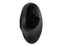 Kensington Pro Fit Ergo Wireless Mouse - Mus - ergonomisk - 5 knapper - trådløs - 2.4 GHz, Bluetooth 4.0 LE - trådløs modtager (USB) - sort - detailsalg K75404EU