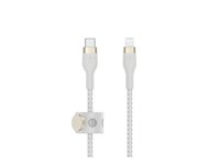 Belkin BoostCharge - Lightning-kabel - USB-C han til Lightning han - 3 m - hvid CAA011BT3MWH