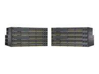 Cisco Catalyst 2960X-24PS-L - Switch - Administreret - 24 x 10/100/1000 (PoE+) + 4 x Gigabit SFP - desktop, monterbar på stativ - PoE+ (370 W) - istandsat WS-C2960X-24PSL-RF