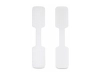 StarTech.com 3.5in (9cm) Cable Labels, 100 Pack White, Cable/Cord Tags (CABLE-TAG-HLWH) - Kabelidentifikationsmærkater - krog til krog-fastgører, skriv på - 9 cm - hvid (pakke med 100) CABLE-TAG-HLWH
