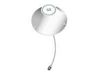 Cisco 4G Indoor Ceiling-Mount Omnidirectional Antenna - Antenne - 1,5 dBi (til 700 - 960 MHz), 1 dBi (til 700 - 960 MHz), 1,7 dBi (til 1,7 - 2,2 GHz), 3,2 dBi (til 1,7 - 2,2 GHz), 3 dBi (til 2,5 - 2,7 GHz), 4 dBi (til 2,5 - 2,7 GHz) - omni-directional - kan monteres i loftet, Til montering på væg, indendørs - hvid - for 3G wireless Enhanced High-Speed WAN Interface Card 4G-ANTM-OM-CM=