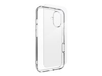 Zagg InvisibleShield Glass Elite 360 - Bagsidecover til mobiltelefon - klar - med Tempered Glass-skærmbeskytter - for Apple iPhone 16 Plus 200515375