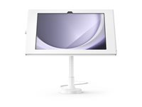 Compulocks Galaxy Tab A9+ Apex Enclosure Flex Arm Mount - Monteringssæt (indelukke, fleksibel arm) - eksponeret front/bagsidekamera og sensorer - for tablet - låsbar - metalramme - hvid - skærmstørrelse: 11" - på disk, vægmonterbar - for Samsung Galaxy Tab A9+ 159W11GAPX9W