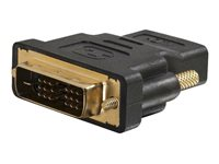 C2G Velocity Inline Adapter - Videoadapter - DVI-D han til HDMI hun - sort 80347