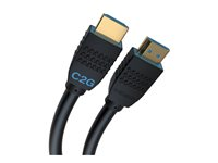 C2G 12ft (3.6m) C2G Performance Series Ultra Flexible High Speed HDMI Cable - 4K 60Hz In-Wall, CMG (FT4) Rated - High Speed - HDMI-kabel med Ethernet - HDMI han til HDMI han - 3.6 m - sort - tovejs, 4K60 Hz support C2G10399