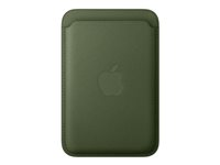 Apple - Omslag til mobiltelefoner/kreditkort - MagSafe-kompatibilitet - mikrotwill, FineWoven - mosgrøn MGH74ZM/A