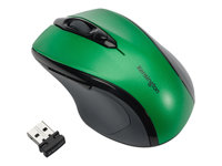 Kensington Pro Fit Mid-Size - Mus - højrehåndet - optisk - trådløs - 2.4 GHz - trådløs modtager (USB) - Smaragdgrøn K72424WW