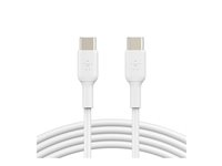 Belkin BoostCharge - USB-kabel - USB-C (han) til USB-C (han) - 2 m - hvid CAB003BT2MWH