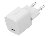 Belkin BoostCharge - Strømforsyningsadapter - PPS-teknologi - 25 Watt - PD 3.1/PPS, Fast Charge (USB-C) WCA012KQWH