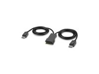 Belkin Secure Modular DP Dual Head Console Cable - Videokabel - TAA-kompatibel - DisplayPort (han) - 1.83 m - 4K support, aktiv F1DN2MOD-CC-P06