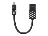 Belkin Mini DisplayPort to HDMI Adapter, 4k - Videoadapter - Mini DisplayPort han til HDMI hun - 12.7 cm - 4K support F2CD079BT