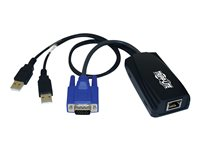 Eaton Tripp Lite Series USB (2) Server Interface Unit Virtual Media KVM Switch HD15 USB RJ45 - Tastatur/video/mus/USB-adapter - HD-15 (VGA) (han) til USB, RJ-45 B078-101-USB2