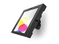 Compulocks Swell iPad 10th-11th (A16) Gen Swell Enclosure Bow Tilting Wall Mount Black - Monteringssæt (indelukke) - eksponeret front/bagsidekamera og sensorer - for tablet - vip - låsbar - aluminium - sort - vægmonterbar - for Apple 10.9-inch iPad Wi-Fi + Cellular; 10.9-inch iPad Air Wi-Fi, Wi-Fi + Cellular 505B209SWLB