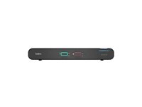Belkin Universal Secure Dual-Head - 2nd Generation - KVM / audio-switch - 2 x KVM / audio - 1 lokalbruger - desktop - TAA-kompatibel F1DN202KVM-UN-4