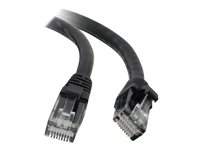 C2G Cat5e Booted Unshielded (UTP) Network Patch Cable - Patchkabel - RJ-45 (han) til RJ-45 (han) - 50 cm - UTP - CAT 5e - formet, knastfri, strenget - sort 83180