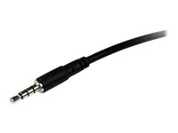 StarTech.com 2m 3.5mm 4 Position TRRS Headset Extension Cable - M/F - audio Extension Cable for iPhone (MUHSMF2M) - Forlængerkabel til hovedsæt - 4-pæl ministik han til 4-pæl ministik hun - 2 m - sort - for P/N: MUYHSFMM, MUYHSMFF, MUYHSMFFADW, SV211DPUA, SV211DPUA4K, SV211HDUA4K MUHSMF2M