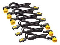 APC - Strømkabel - power IEC 60320 C13 til IEC 60320 C14 - 10 A - 1.83 m - 90° stikforbindelse - sort - Global - for P/N: SCL500RMI1UC, SCL500RMI1UNC, SMTL750RMI2UC, SRT1500RMXLI, SRT1500XLI, SRT2200XLI-KR AP8706R-WW