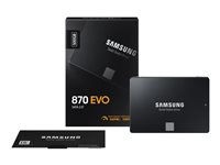 Samsung 870 EVO MZ-77E500B - SSD - krypteret - 500 GB - intern - 2.5" - SATA 6Gb/s - buffer: 512 MB - 256-bit AES - TCG Opal Encryption MZ-77E500B/EU