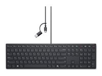 Dell Wired Collaboration Keyboard KB525C - Tastatur - USB, USB-C - QWERTY - Pan Nordic - sort - med 3 years NBD Advance Exchange KB525C-PN-EMEA