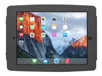 Compulocks iPad Pro 11" (1-4th Gen) Space Enclosure Wall Mount - Indelukke - for tablet - låsbar - aluminium - sort - skærmstørrelse: 11" - monteringsgrænseflade: 100 x 100 mm - vægmonterbar - for Apple 11-inch iPad Pro (1. generation, 2. generation, 3. generation, 4. generation) 211SENB