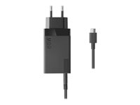 Lenovo 65W USB-C Travel Adapter - Strømforsyningsadapter - AC 100-240 V - 65 Watt - Europa - sort 40AW0065EU