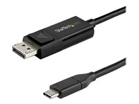 StarTech.com 3ft/1m USB C to DisplayPort 1.4 Cable 8K 60Hz/4K, Bidirectional DP to USB-C or USB-C to DP Reversible Video Adapter Cable, HBR3/HDR/DSC, USB Type C/Thunderbolt 3 Monitor Cable - 8K USB-C to DP Cable (CDP2DP141MBD) - DisplayPort kabel - 24 pin USB-C (han) til DisplayPort (hun) - USB 3.1 / Thunderbolt 3 / DisplayPort 1.4 - 1 m - aktiv, 8K UHD (7680 x 4320) support - sort CDP2DP141MBD