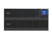 APC Easy UPS On-Line SRV - UPS (rackversion) - AC 230 V - 5000 Watt - 5000 VA - 9 Ah - USB, RS-232 - output-stikforbindelser: 1 - 5U - RAL 7010 - med Rail Kit SRV5KRILRK