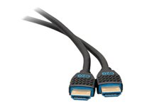 C2G 3ft 4K HDMI Cable with Ethernet - Premium Certified - High Speed - 60Hz - HDMI-kabel med Ethernet - HDMI han til HDMI han - 91.4 cm - afskærmet - sort - 4K support 50181