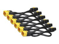 APC - Strømkabel - IEC 60320 C19 til IEC 60320 C20 - 16 A - 61 cm - haspet - rød (pakke med 6) - for P/N: SMT2200I-AR, SMT2200R2I-AR, SMT3000I-AR, SMT3000R2I-AR, SMX3000HVTUS, SRT10RMXLIX806 AP8712SX340