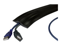 Kensington Cable Curb Double Channel - Kabelbeskytter til gulv - sort 59101