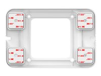 Compulocks Universal Invisible Mount Plate - Komponenter til montering (universel monteringsplade) - for notebook - hvid - monteringsgrænseflade: 100 x 100 mm SMP01W