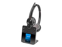 Poly Savi 8420 Office - Savi 8400 series - headset - på øret - DECT / Bluetooth - trådløs - aktiv støjfjerning - sort - Certified for Microsoft Teams 8L5B3AA#ABB