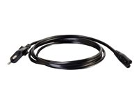 C2G Non-Polarised Power Cord - Strømkabel - power IEC 60320 C7 til power CEE 7/7 (han) - AC 250 V - 1 m - formet - sort 80616