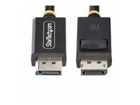 StarTech.com 3m DisplayPort 2.1 Cable, VESA-Certified DP40 DP 2.1 Cable - DisplayPort kabel - DisplayPort (han) haspet til DisplayPort (han) haspet - DisplayPort 2.1 - 3 m - 8K60 Hz support, 4K144 Hz support, 1440p support 240 Hz, UHBR10, HDR support, op til 40 Gbps datatransferhastighed, passivt - sort DP21-3M-DP40-CABLE