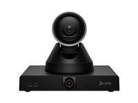 HP Poly Studio E60 - Konferencekamera - PTZ - farve - 2 x 8 MP - 3840 x 2160 - 4K UHD (3840 x 2160), 2160p - audio - LAN - USB 3.0 - DC 12 V / PoE Plus 9W1A6AA#AC3