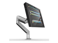 Compulocks iPad Pro M4 13" (2024), Apex Enclosure Reach Articulating Arm - Monteringssæt (indelukke, drejelig arm) - for tablet - låsbar - højglansaluminium - sort, sølv - skærmstørrelse: 13" - skrivebordsmonterbar - for Apple 13-inch iPad Pro (M4) 660REACH13PAPX4B