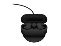 Jabra Evolve2 Buds UC - Ægte trådløse øretelefoner med mik. - i øret - Bluetooth - aktiv støjfjerning - USB-C via Bluetooth adapter - støjisolerende - sort - Zoom Certified, Optimeret til Google Meet 20797-989-889