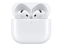Apple AirPods 4 - Ægte trådløse øretelefoner med mik. - ørespids - Bluetooth - hvid MXP63DN/A