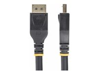 StarTech.com 25ft (7m) VESA-Certified Active DisplayPort 1.4 Cable, DP8K w/HBR3/HDR10/MST/DSC 1.2/HDCP 2.2, 8K 60Hz, 4K 120Hz Video - Active DP 1.4 Cable M/M (DP14A-7M-DP-CABLE) - DisplayPort kabel - DisplayPort (han) til DisplayPort (han) - DisplayPort 1.4 - 7 m - Active Copper Cable, aktiv, 4K support, 8K support - sort DP14A-7M-DP-CABLE