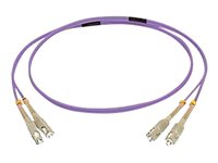 C2G 20m SC/SC OM4 LSZH Fibre Patch - Purple - Patchkabel - SC multimodus (han) til SC multimodus (han) - 20 m - 20 m. - fiberoptik - duplex - 50 / 125 my - OM4 - lilla 81746