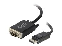 C2G 15ft DisplayPort to VGA Adapter Cable - M/M - Adapterkabel - TAA-kompatibel - DisplayPort (han) til HD-15 (VGA) (han) - 4.57 m - tommelskruer, aktiv, 1920 x 1200 (WUXGA) support - sort 54343